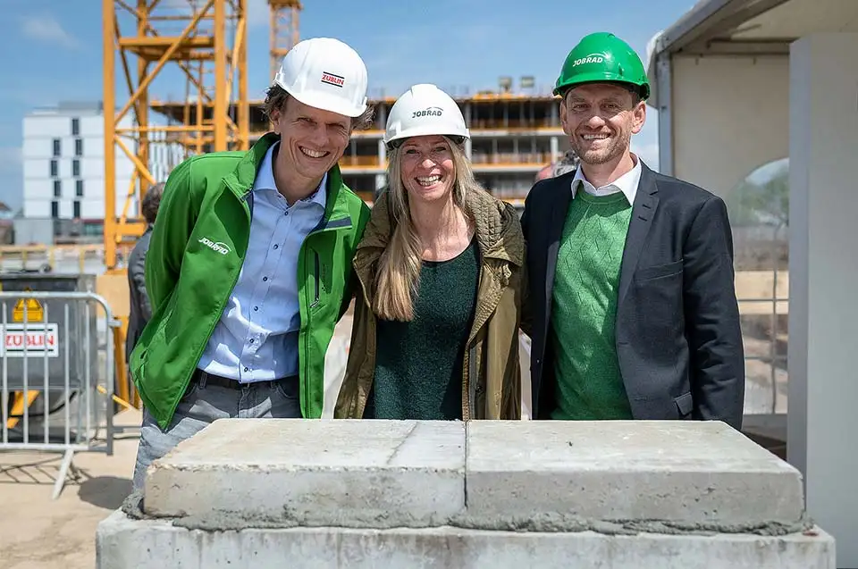 Die Grundsteinlegung für den JobRad Campus Die Grundsteinlegung für den JobRad Campus