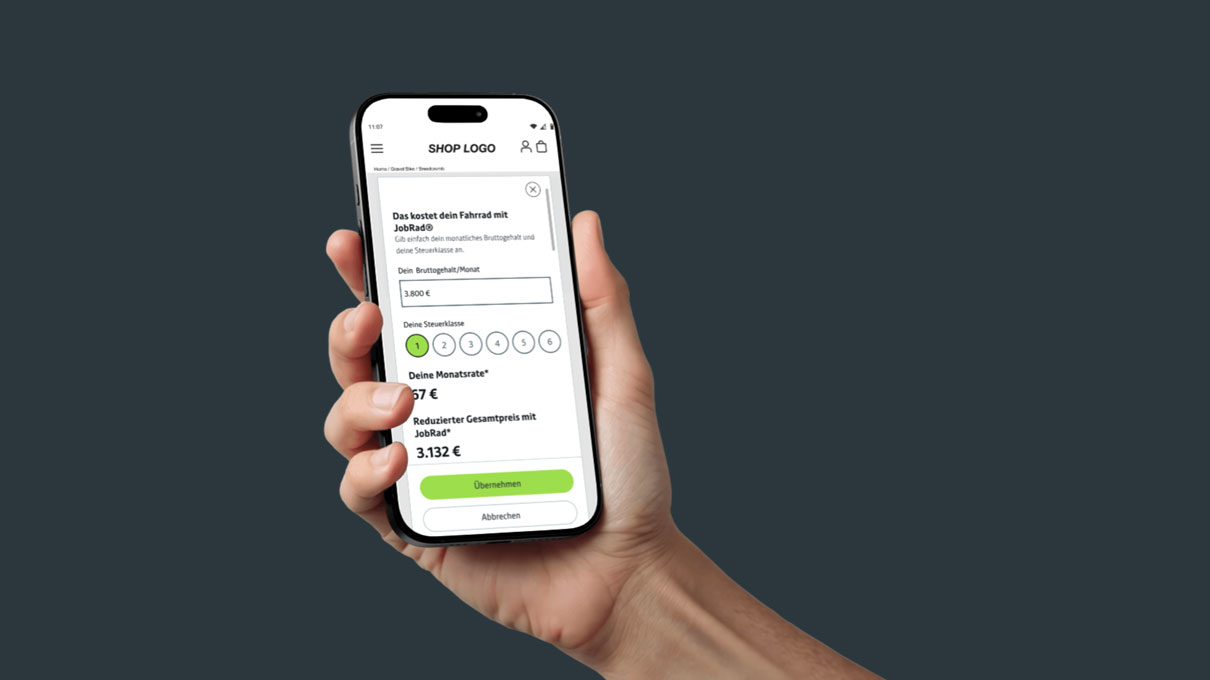 Ein Handy mit Preis-Widget Ein Handy mit Preis-Widget